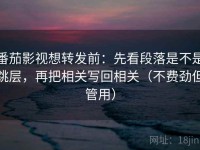 番茄影视想转发前：先看段落是不是跳层，再把相关写回相关（不费劲但管用）