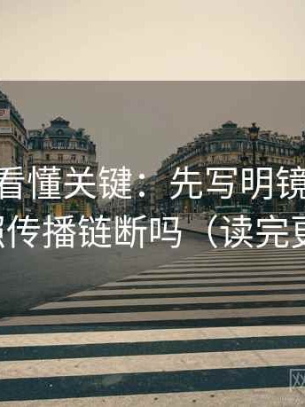 菠萝TV看懂关键：先写明镜头选择，再对照传播链断吗（读完更清醒）